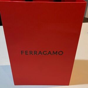 Ferragamo Red Shopping Bag